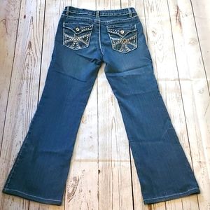 Daniel Jeans dark blue jeans with rhinestones 9/10